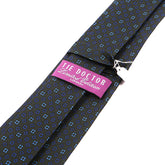 Green & Blue Pattern II Printed Silk Tie 7.5cm - Tie Doctor